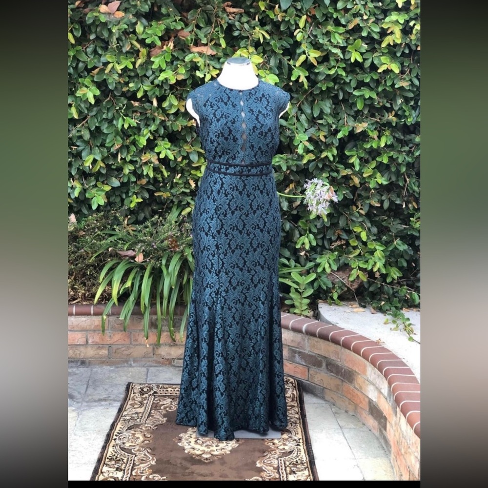 Nightway green lace dress plus size 18w